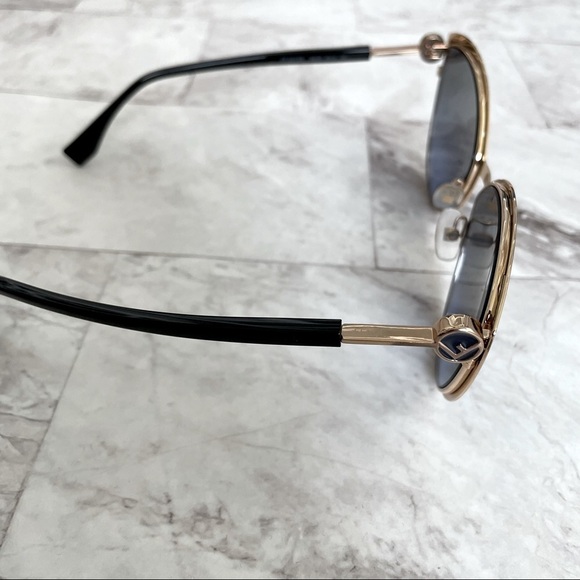 ? Authentic Fendi Black/Blue Cat Eye Sunglasses